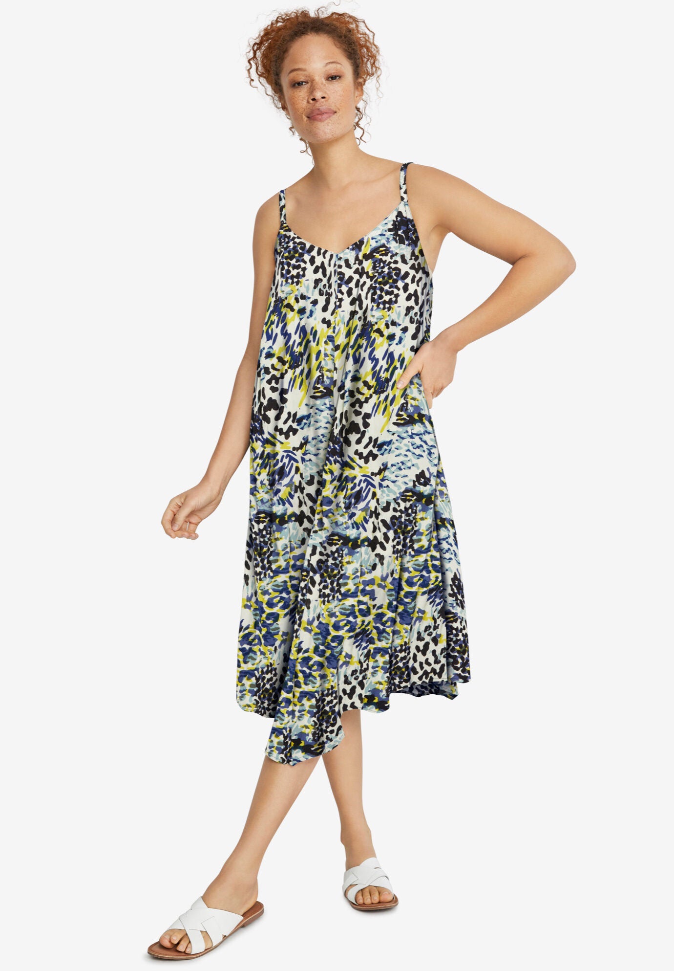 Bali Point Hem Dress, MULTI PRINT, hi-res image number 0