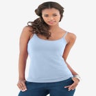 Plus Size Cami with Built-In Bra and Adjustable Straps image number null