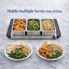 2-in-1 Triple Buffet Server & Warming Tray  image number null