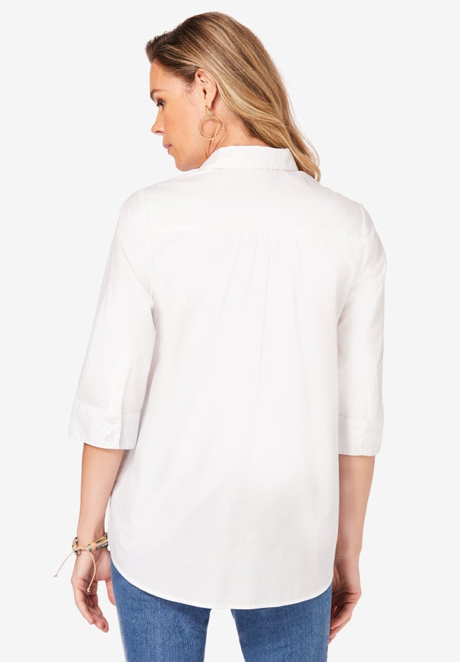 Three Quarter Sleeve Kate Big Shirt image number 1