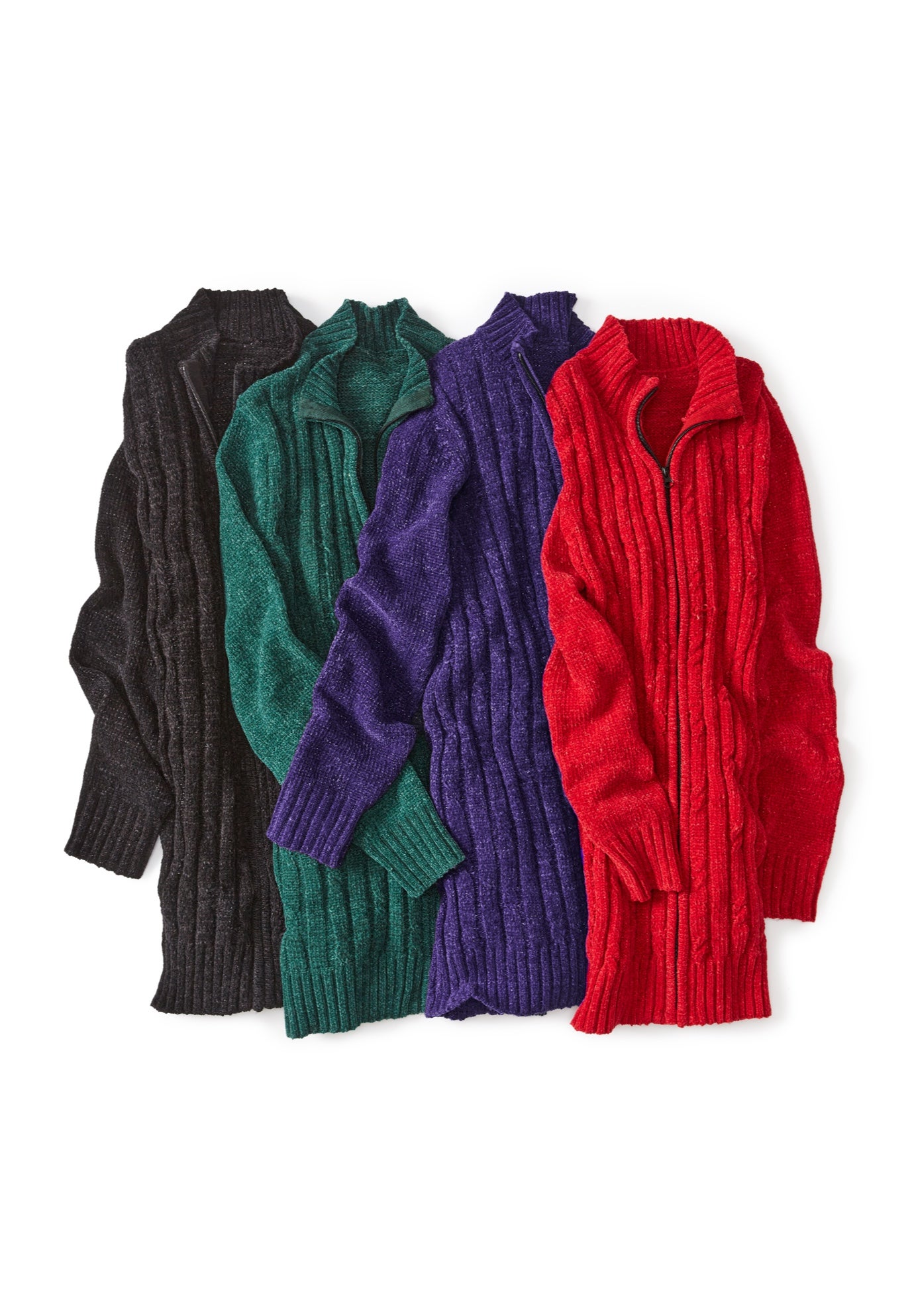 Cozy Chenille Zip Cardigan image number 1