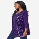 Sequin-Panelled Tank & Cardigan Set image number null