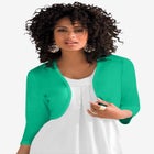 Bolero Cardigan with Three Quarter Sleeves image number null