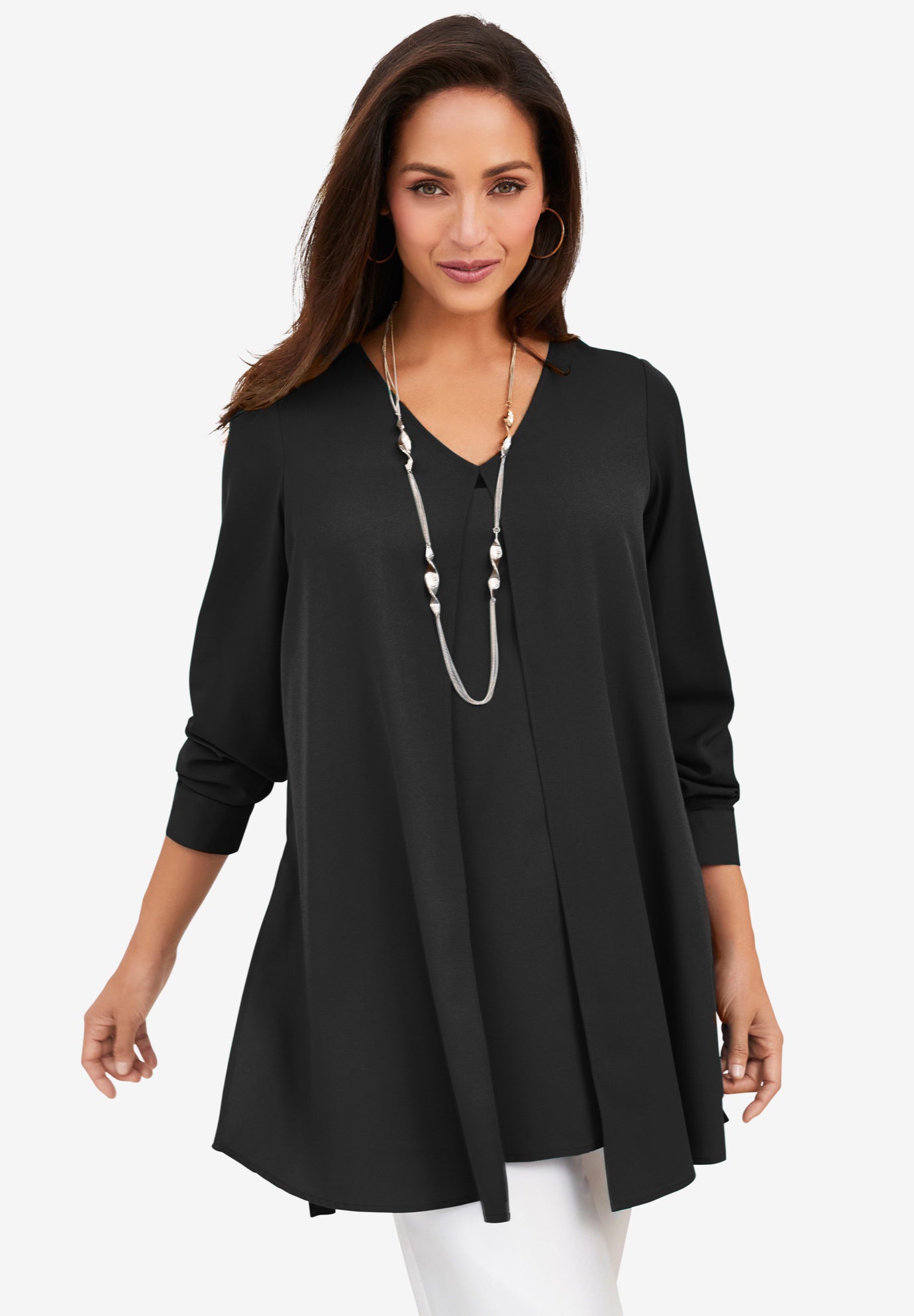 Flyaway V-Neck Tunic image number 0