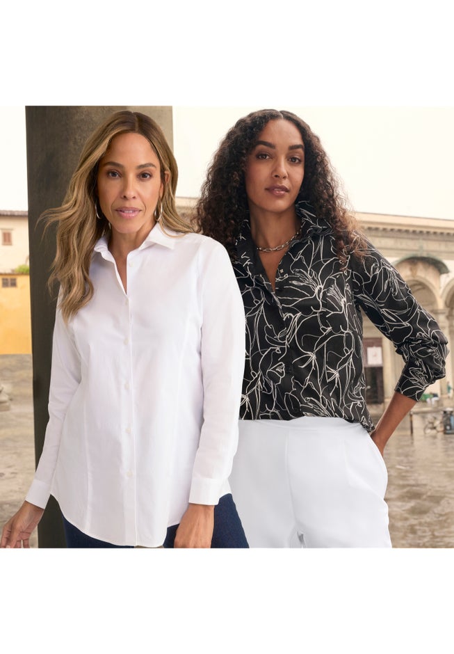 Stretch Poplin Shirt image number 3