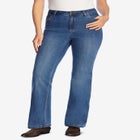 Bootcut Stretch Comfort Denim Five-Pocket Jeans image number null