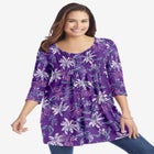 V-Neck Pintucked Tunic image number null