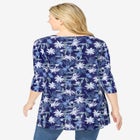 V-Neck Pintucked Tunic image number null