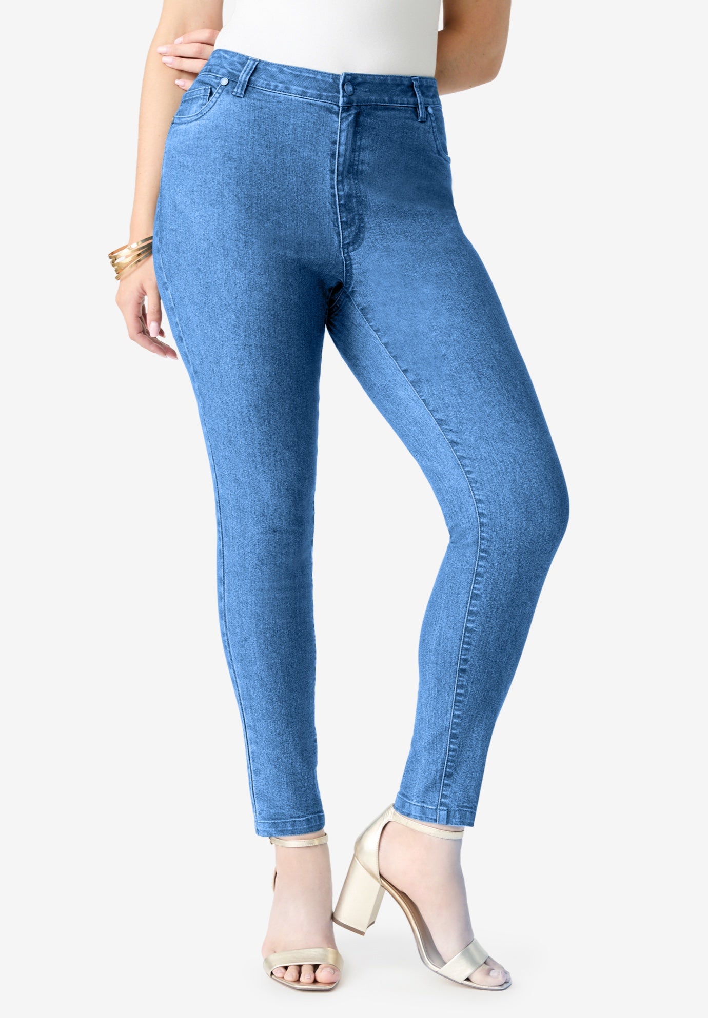 Plus Size Classic Stretch Slim Jean image number 0