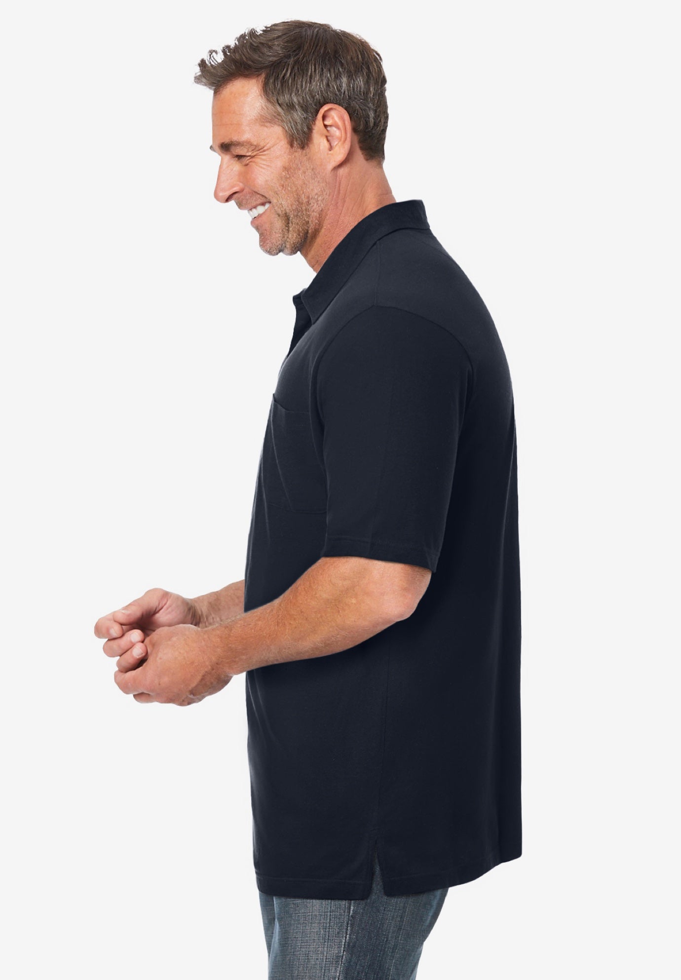 Shrink-Less&trade; Lightweight Polo image number 2