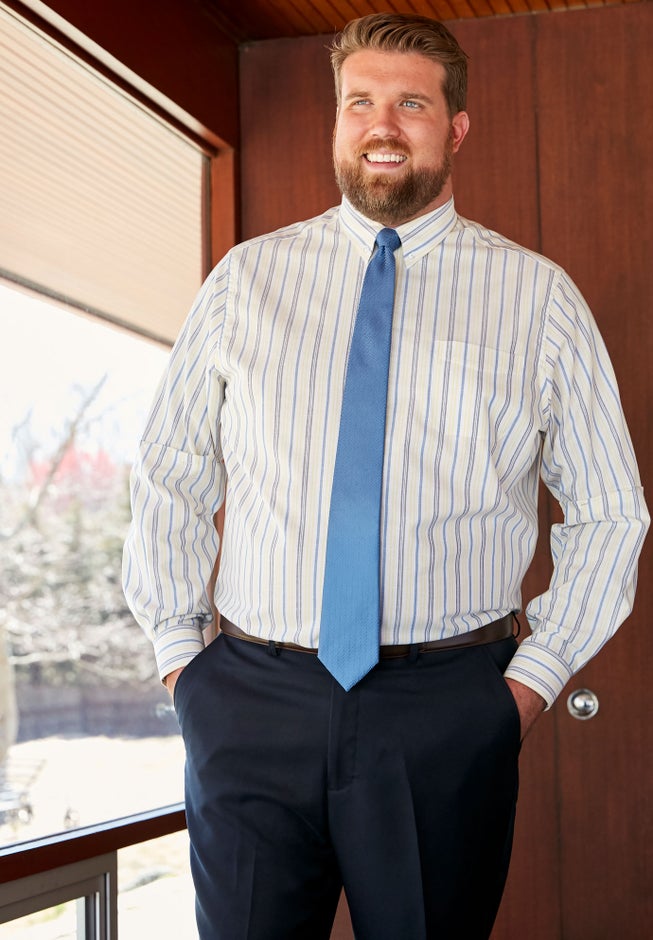 KS Signature Extra Long Classic Textured Tie image number 1