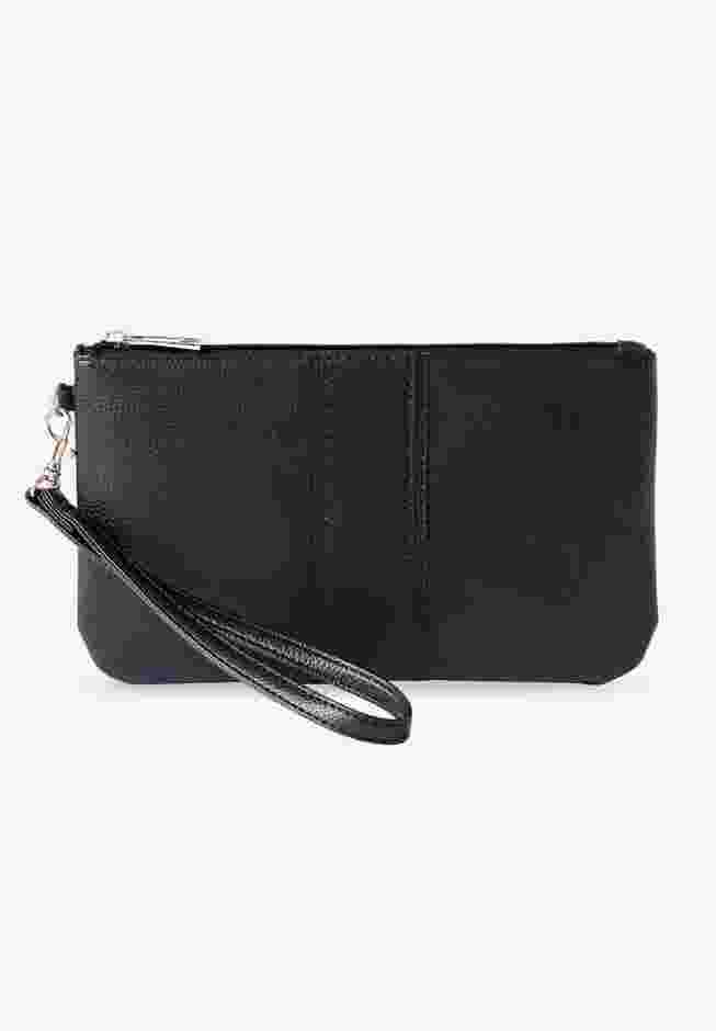 Faux Leather Wristlet image number 0