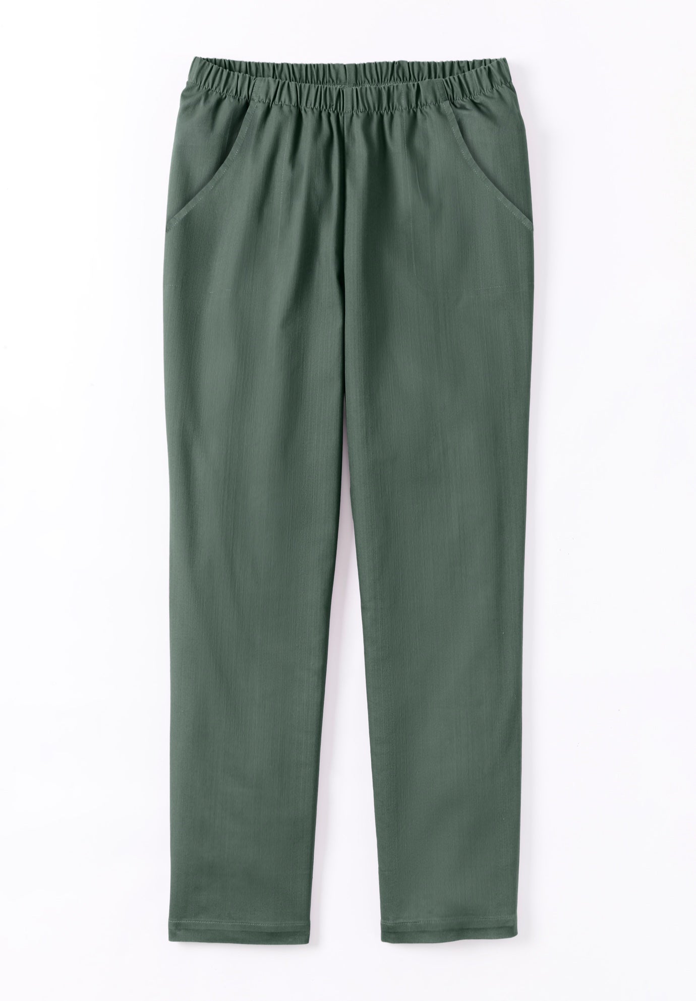 Straight Leg Fineline Pull-On Stretch Denim Jeans image number 3