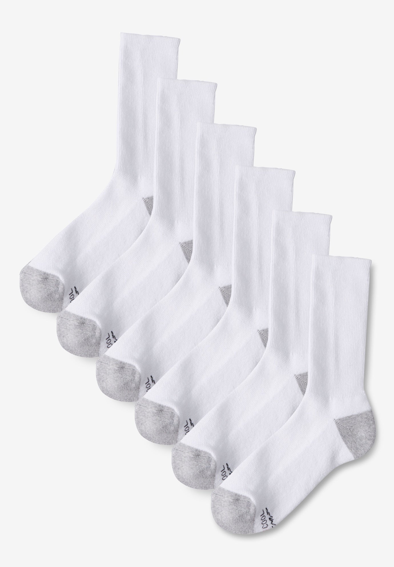 Hanes&reg; X-Temp&reg; Crew-Length Socks 6-Pack image number 0