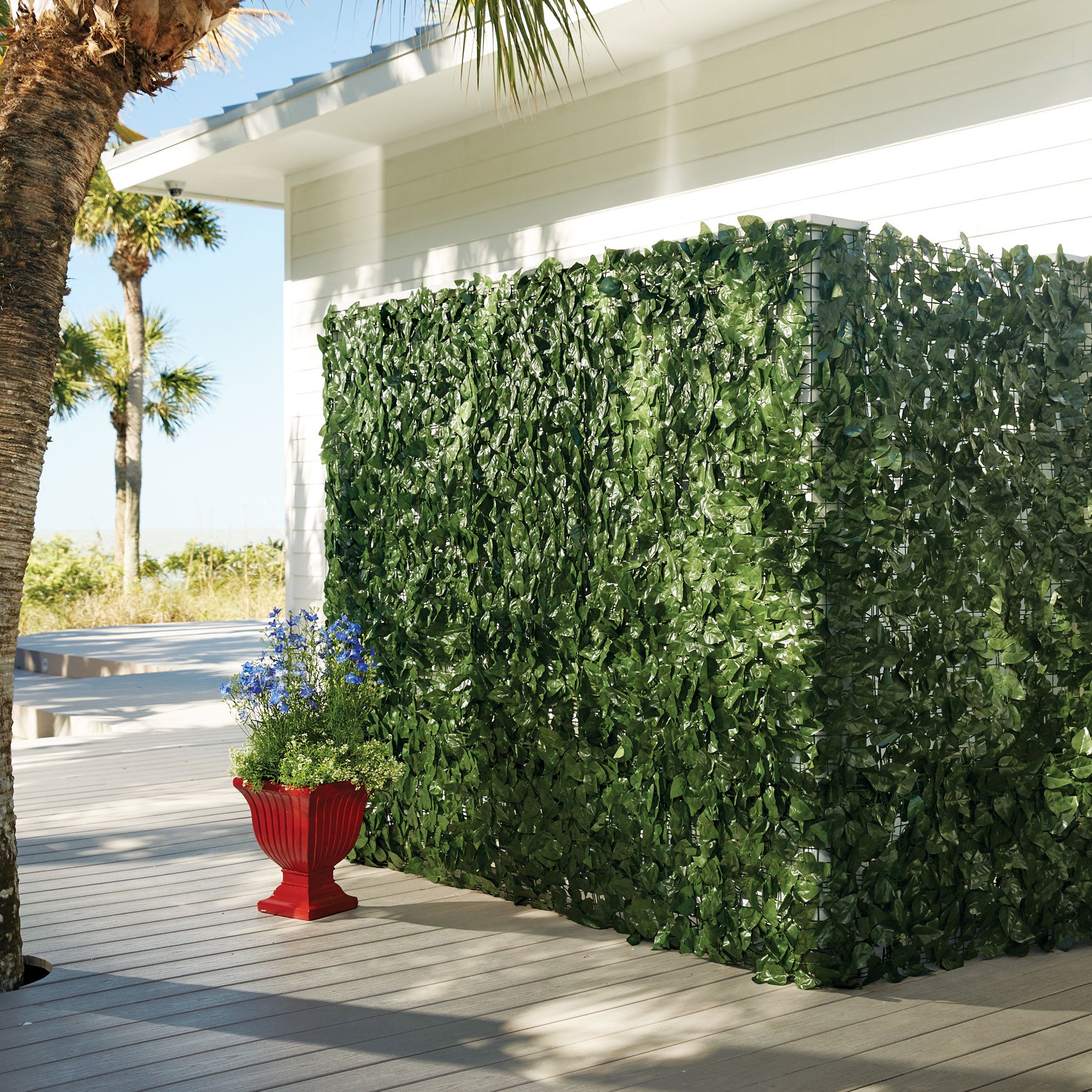 High Faux Greenery Privacy Screen image number 0