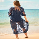 Open-Front Embroidered Cover Up  image number null