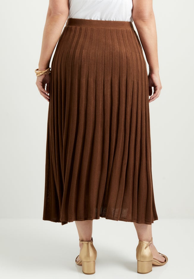 Pleated Midi Skirt image number 1