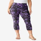 Plus Size Essential Stretch Capri Legging image number null