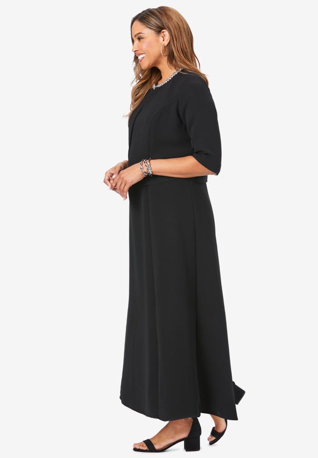 2-Piece Beaded Jacket Dress image number 2