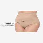 Plus-Size Asymmetrical Lace Pant Set &ndash;Long Sleeve Lace Scalloped Tunic & Elastic Waist Pants image number null