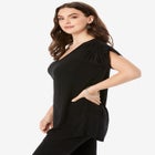 Ruched Sleeve Ultra Femme Tunic image number null