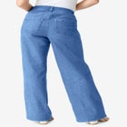 Plus Size Classic Stretch Wide Leg Jean image number null