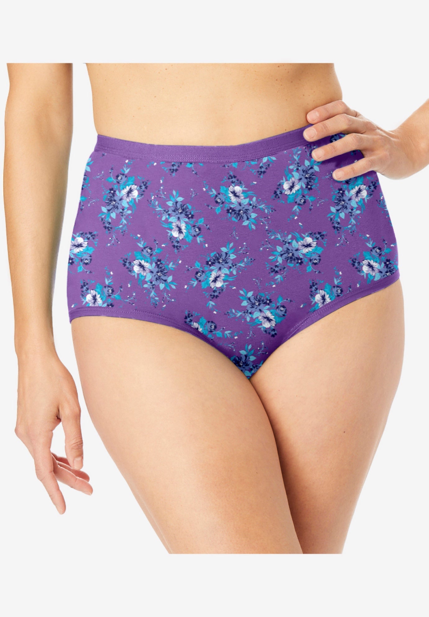 Full Coverage Stretch Cotton Brief 5-Pack image number 4