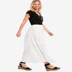 Lace Trim Long Skirt image number null