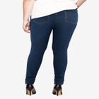 Mid-Rise Stretch Denim Pull-On 4 Pocket Jeggings image number null