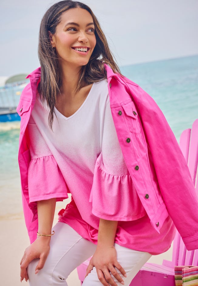 Stretch Denim Jean Jacket image number 7