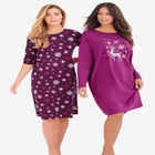 2-Pack Long-Sleeve Sleepshirt image number null