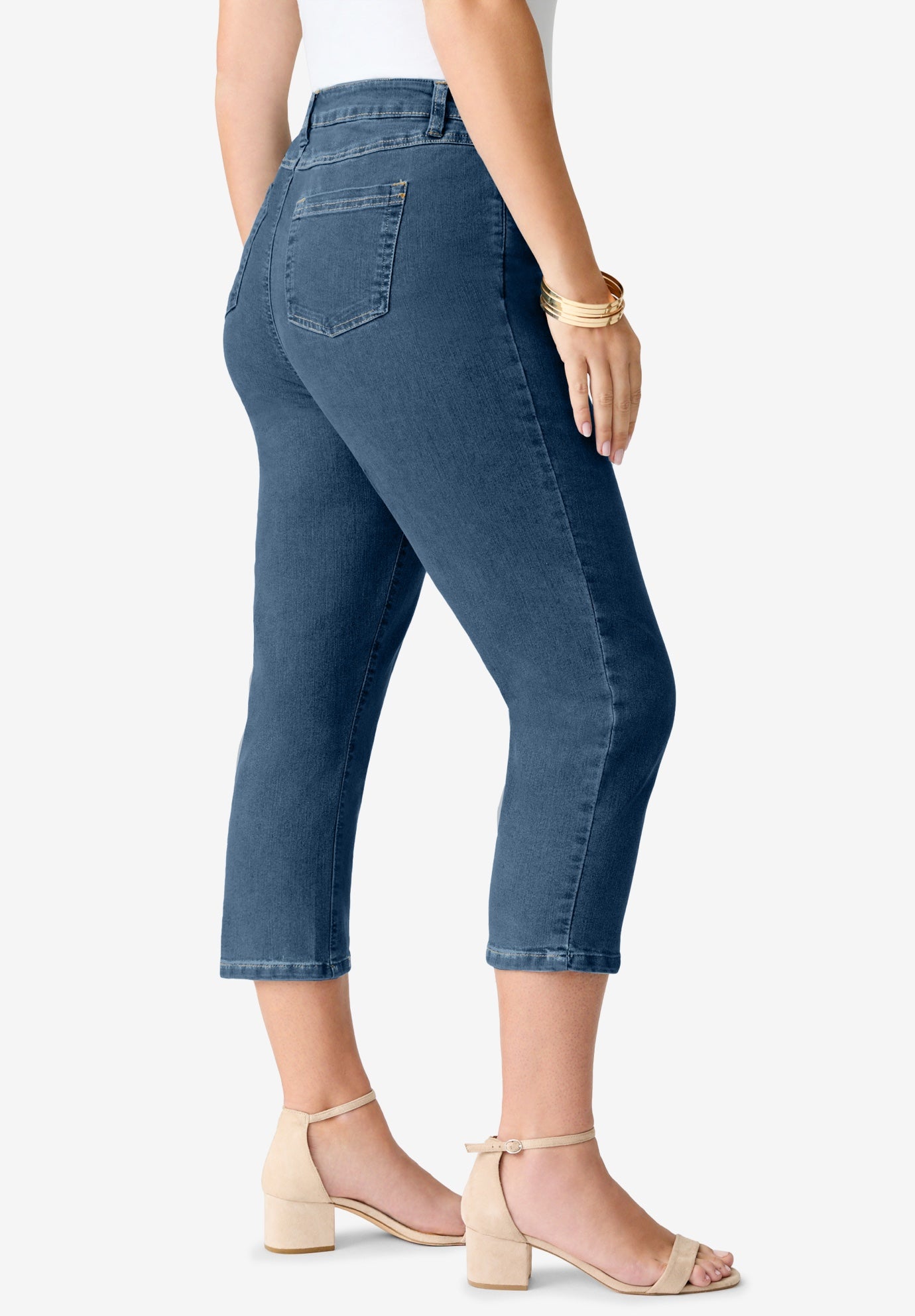 Plus Size 24/7 Stretch Capri Jean image number 2