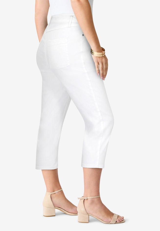 Plus Size 24/7 Stretch Capri Jean image number 3