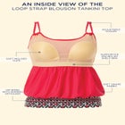 Loop Strap Blouson Tankini Top image number null
