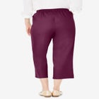 Fineline Stretch Denim Pull-On Capri Jeans image number null