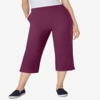Fineline Stretch Denim Pull-On Capri Jeans image number null