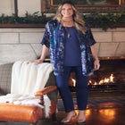 In-Vogue Velvet Kimono image number null