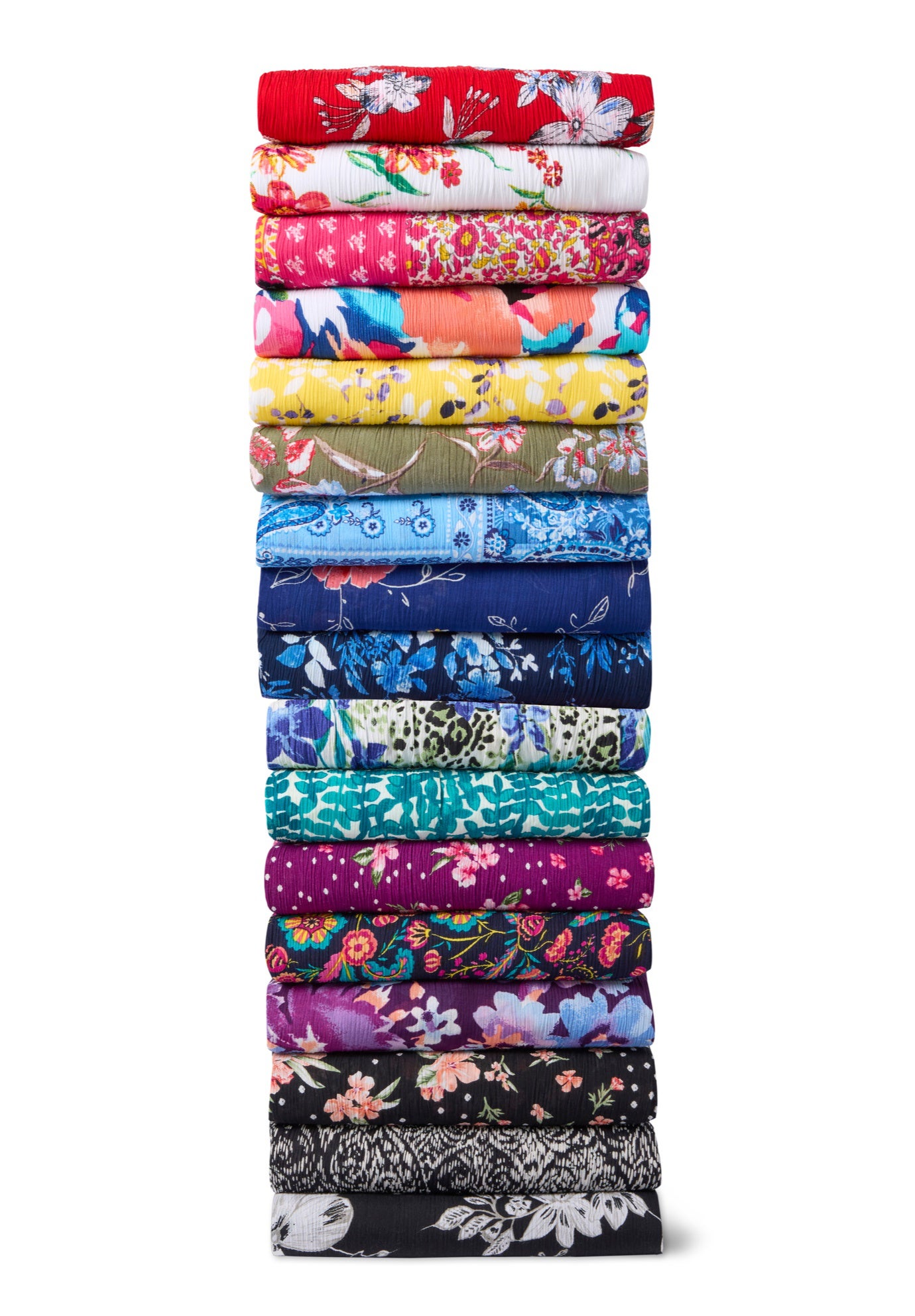 Short-Sleeve Crinkle Dress image number 1