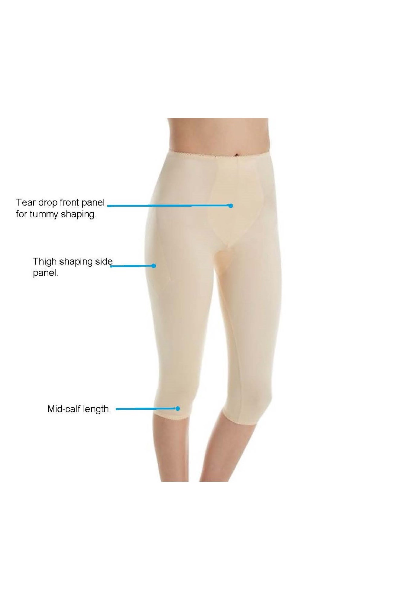 Rago&reg; Light Control Capri Pant Liner 920 image number 4