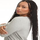 Ribbed Scoopneck Top image number null