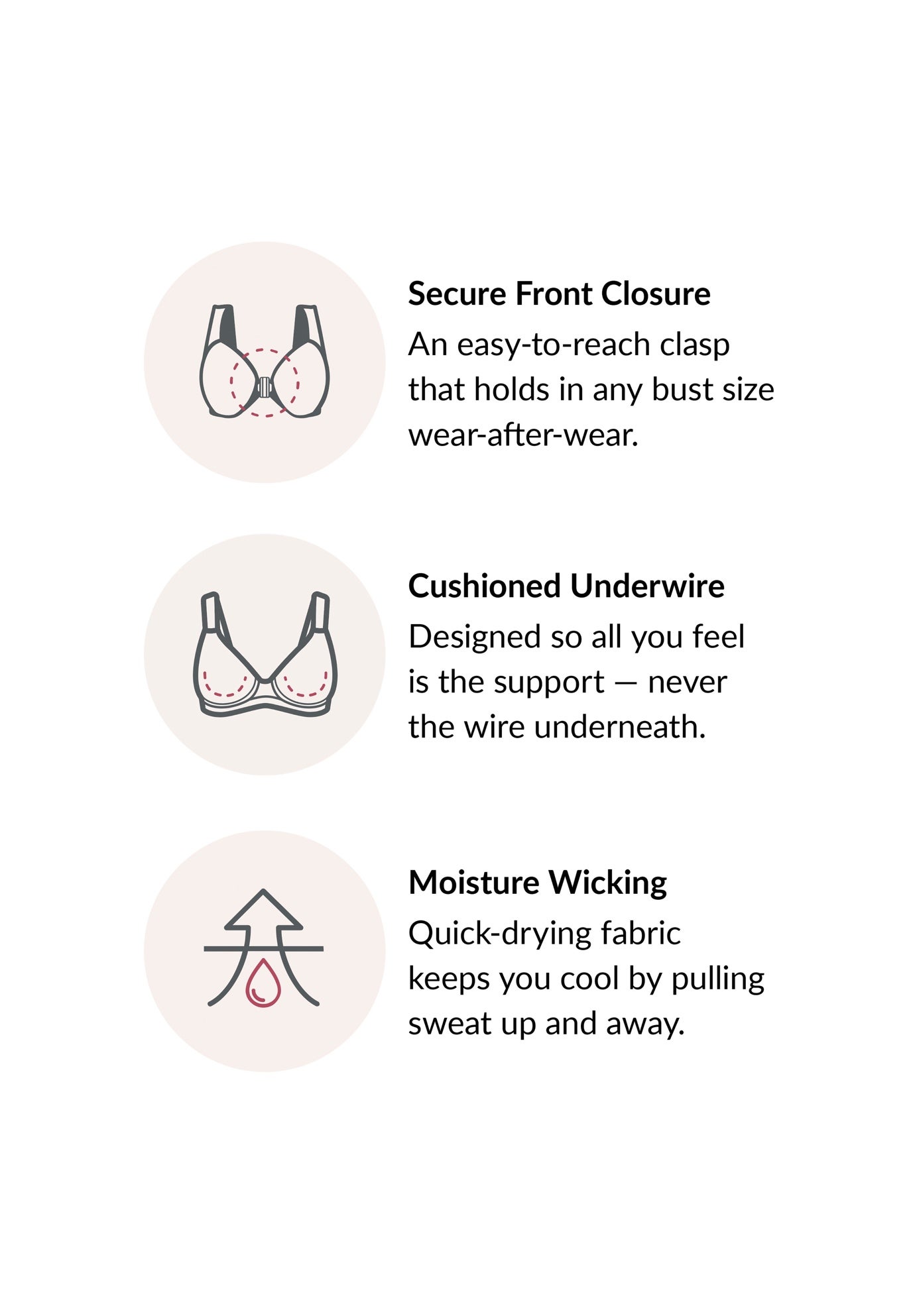 Wonderwire&reg; Front-Close Underwire Bra 1245 image number 5
