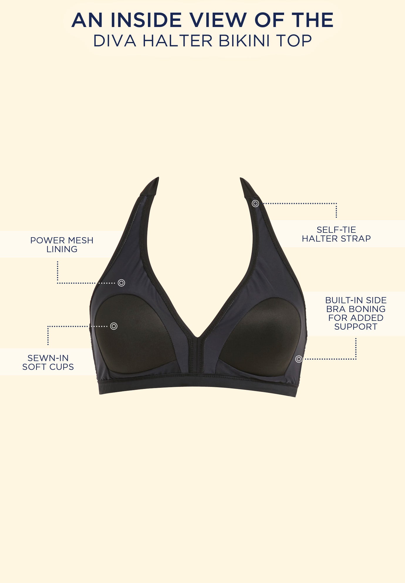 Diva Halter Bikini Top image number 4