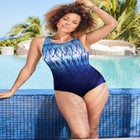 Chlorine Resistant High Neck Tummy Control One Piece Swimsuit image number null