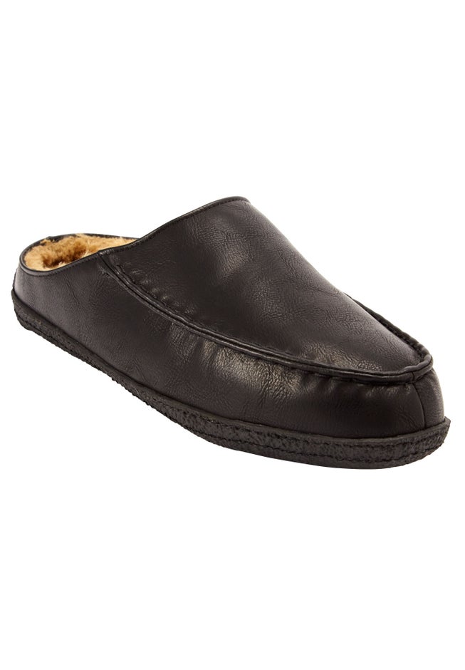 Fur-Lined Clog Slippers image number 0