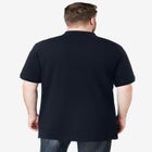 Longer-Length Shrink-Less&trade; Cotton Polo Shirt image number null