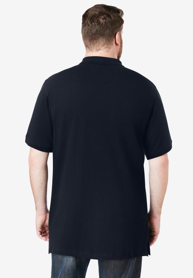 Longer-Length Shrink-Less&trade; Cotton Polo Shirt image number 2