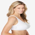 Wireless Back-Close Cotton Bra image number null