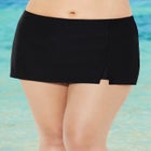 Side Slit Swim Skort image number null