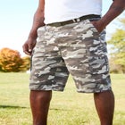 12" Side Elastic Cargo Short with Twill Belt image number null