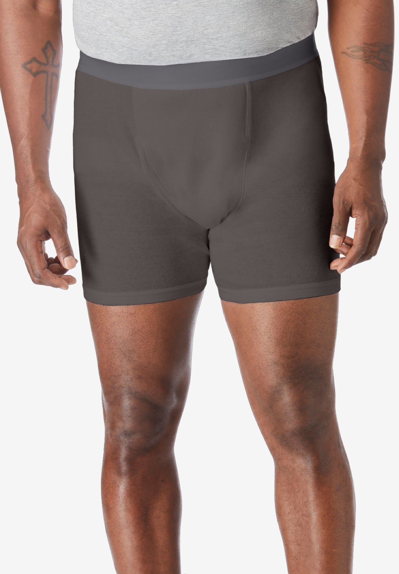 Cotton Mid-Length Briefs 3-Pack image number 1